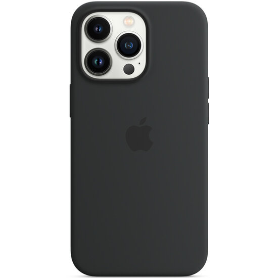 Apple - Silicone Backcover MagSafe voor Apple iPhone 13 Pro Max - Midnight