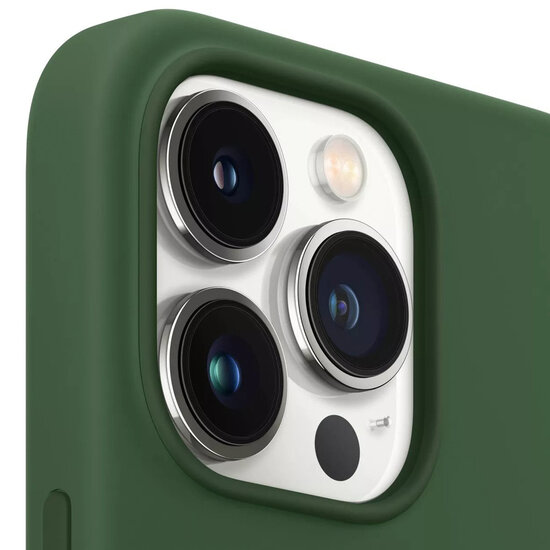 Apple - Silicone Backcover MagSafe voor Apple iPhone 13 Pro - Clover