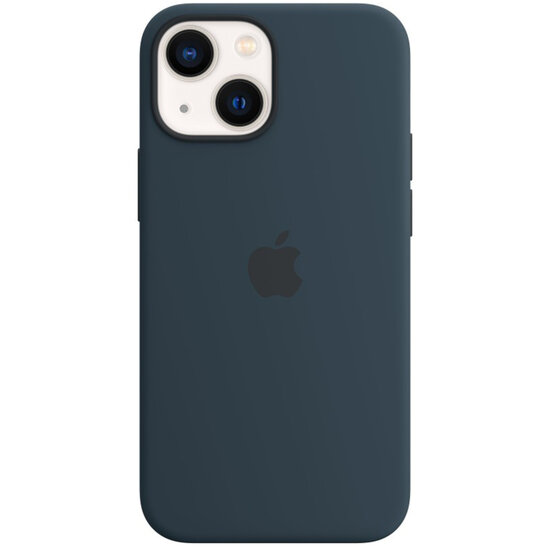 Apple - Silicone Backcover MagSafe voor Apple iPhone 13 Mini - Abyss Blue