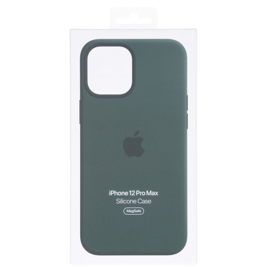 Apple - Silicone Backcover MagSafe voor Apple iPhone 12 Pro Max - Cypress Green