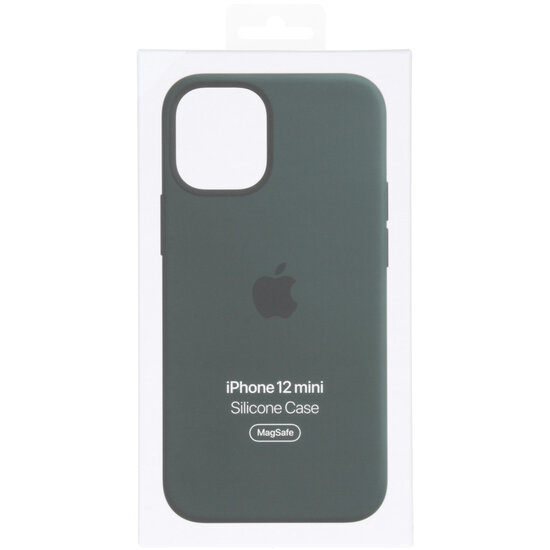 Apple - Silicone Backcover MagSafe voor Apple iPhone 12 Mini - Cypress Green
