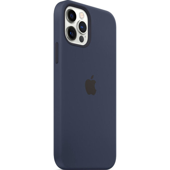 Apple - Silicone Backcover MagSafe voor Apple iPhone 12 (Pro) - Deep Navy