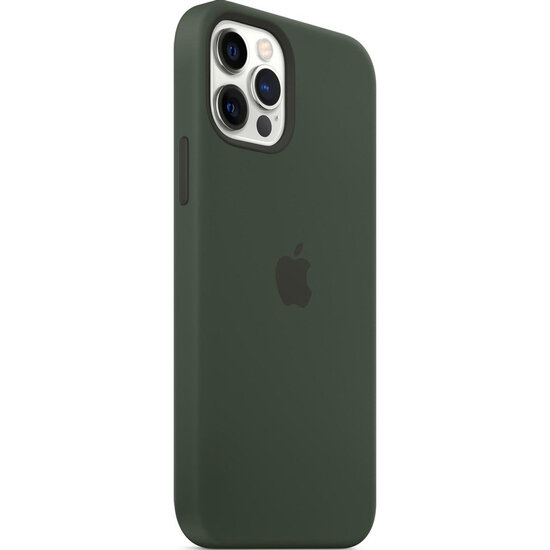 Apple - Silicone Backcover MagSafe voor Apple iPhone 12 (Pro) - Cypress Green