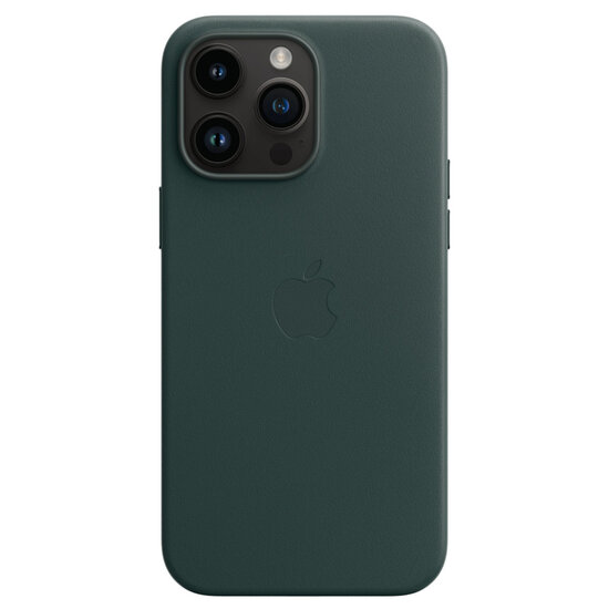 Apple - Leather Backcover MagSafe voor Apple iPhone 14 Pro Max - Forest Green