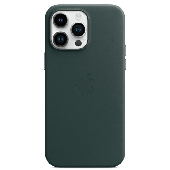 Apple - Leather Backcover MagSafe voor Apple iPhone 14 Pro Max - Forest Green