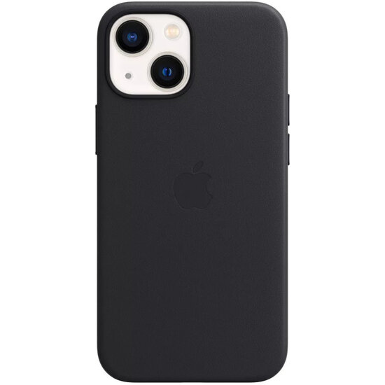 Apple - Leather Backcover MagSafe voor Apple iPhone 13 Mini - Midnight