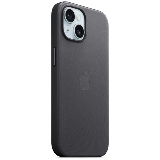 Apple - FineWoven Backcover MagSafe voor Apple iPhone 15 - Black