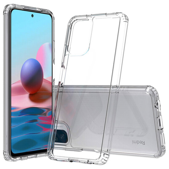 Accezz - Xtreme Impact Backcover voor Xiaomi Redmi Note 10 (4G) / Note 10S - Transparent