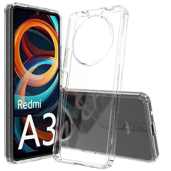 Accezz - Xtreme Impact Backcover voor Xiaomi Redmi A3 - Transparent