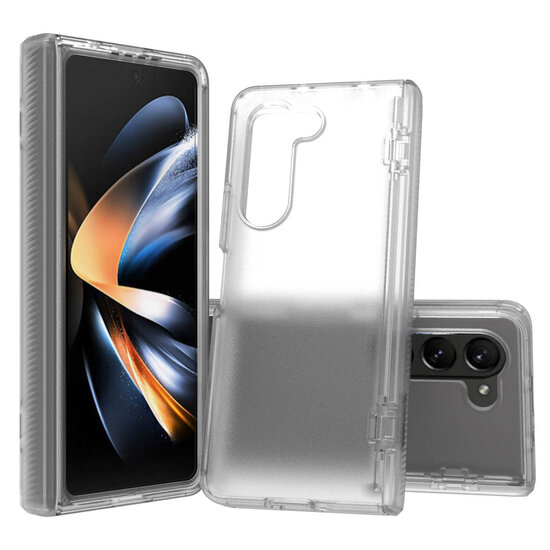 Accezz - Xtreme Impact Backcover voor Samsung Galaxy Z Fold 5 - Transparent