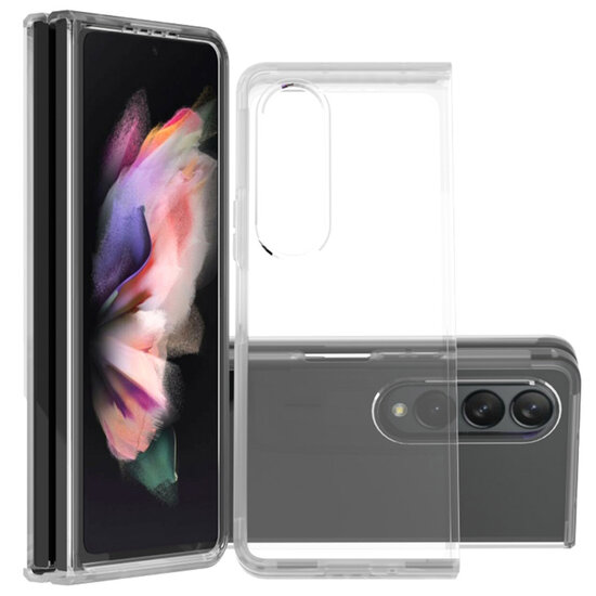 Accezz - Xtreme Impact Backcover voor Samsung Galaxy Z Fold 4 - Transparent