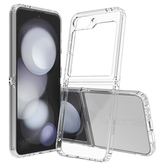 Accezz - Xtreme Impact Backcover voor Samsung Galaxy Z Flip 6 - Transparent
