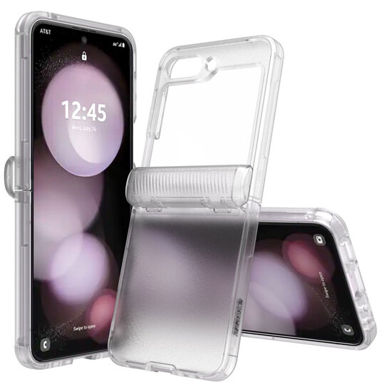 Accezz - Xtreme Impact Backcover voor Samsung Galaxy Z Flip 5 - Transparent