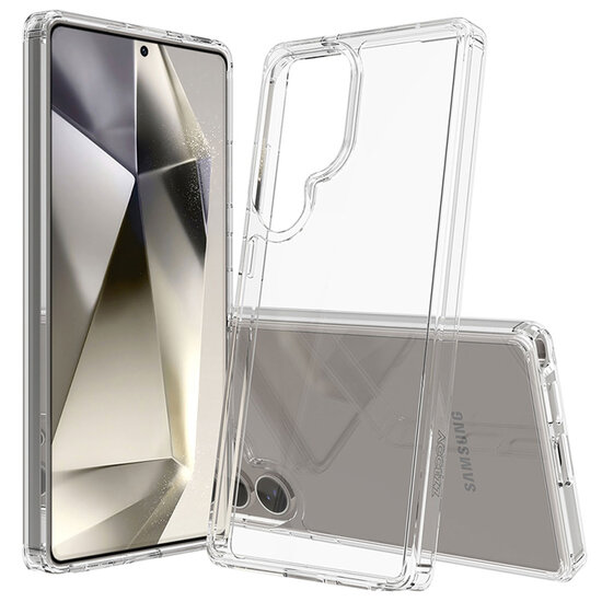 Accezz - Xtreme Impact Backcover voor Samsung Galaxy S25 Ultra - Transparent