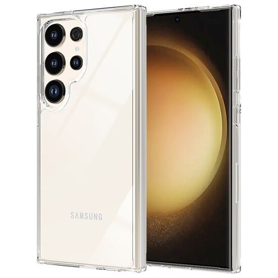 Accezz - Xtreme Impact Backcover voor Samsung Galaxy S24 Ultra - Transparent