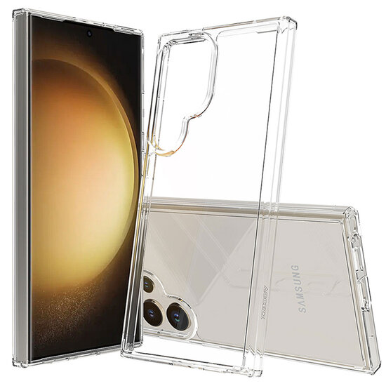 Accezz - Xtreme Impact Backcover voor Samsung Galaxy S24 Ultra - Transparent