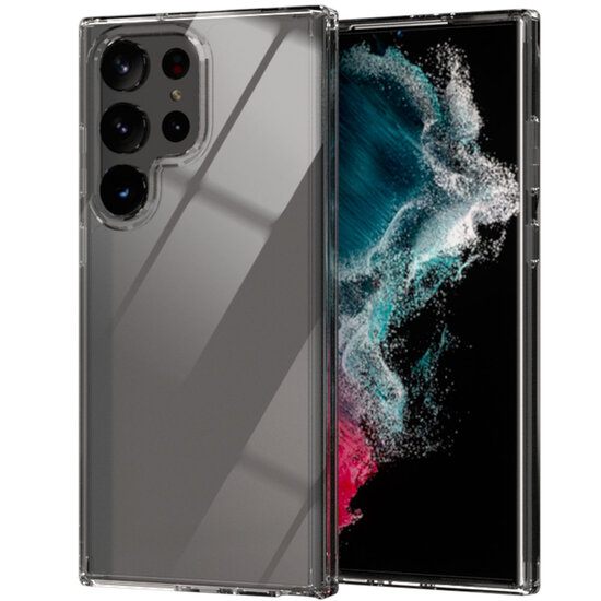 Accezz - Xtreme Impact Backcover voor Samsung Galaxy S23 Ultra - Transparent