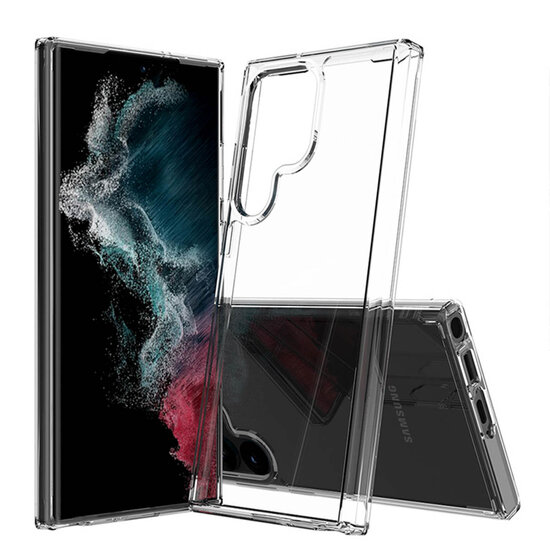 Accezz - Xtreme Impact Backcover voor Samsung Galaxy S23 Ultra - Transparent
