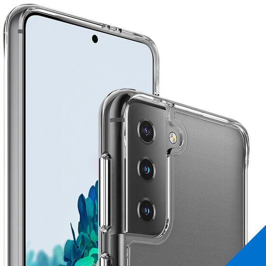 Accezz - Xtreme Impact Backcover voor Samsung Galaxy S21 Plus - Transparent