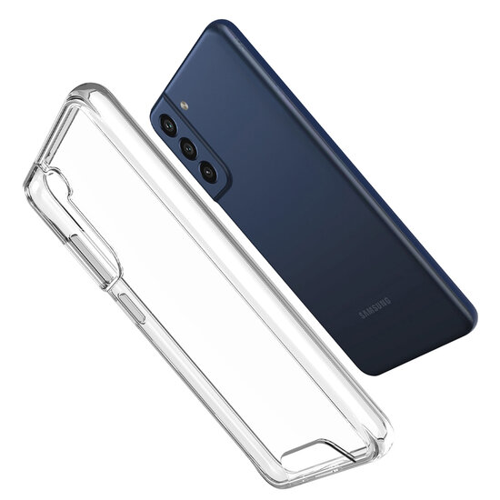 Accezz - Xtreme Impact Backcover voor Samsung Galaxy S21 FE - Transparent