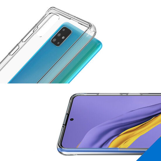 Accezz - Xtreme Impact Backcover voor Samsung Galaxy A51 - Transparent