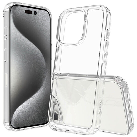 Accezz - Xtreme Impact Backcover voor Apple iPhone 16 Pro - Transparent