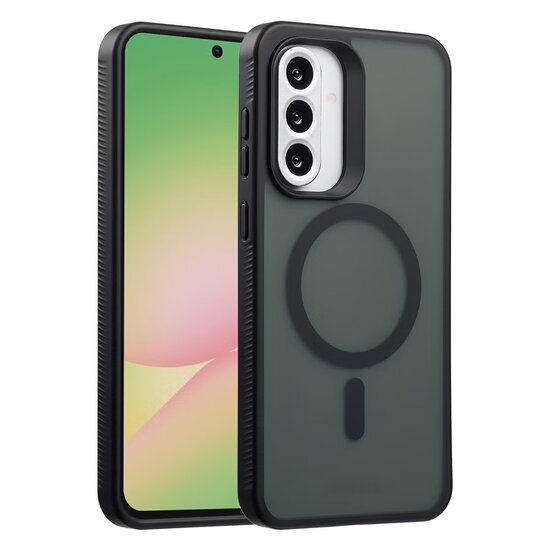 Accezz - Rugged Frosted MagSafe Backcover voor Samsung Galaxy A36 / A56 - Black
