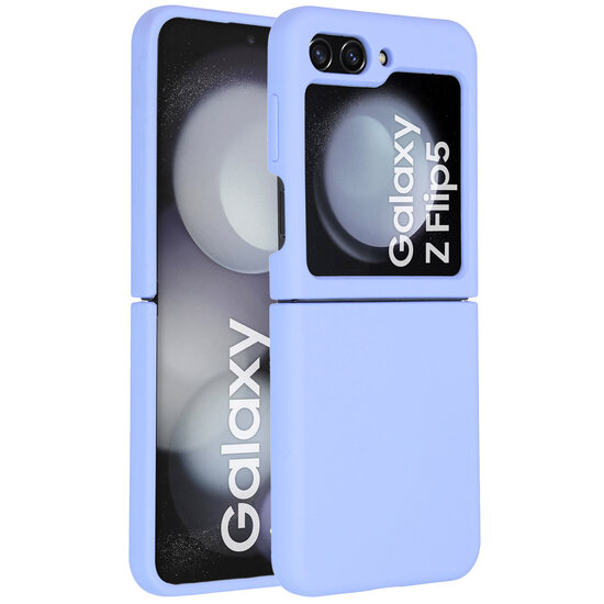 Accezz - Liquid Silicone Backcover voor Samsung Galaxy Z Flip 5 - Purple