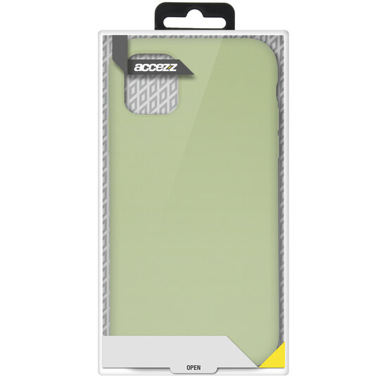 Accezz - Liquid Silicone Backcover voor Samsung Galaxy S21 Plus - Green