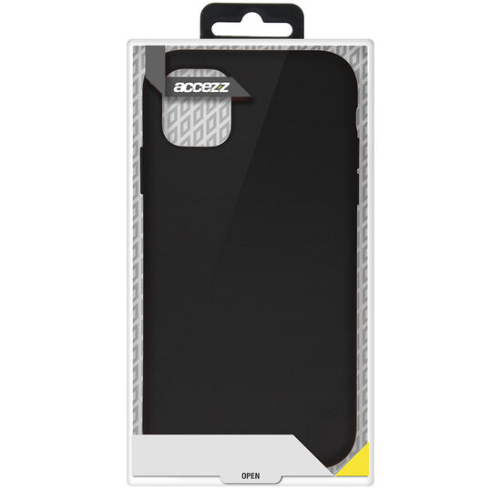 Accezz - Liquid Silicone Backcover voor Samsung Galaxy S21 - Black