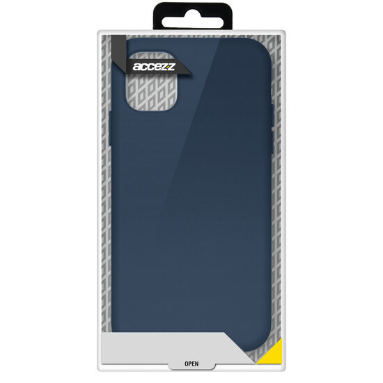 Accezz - Liquid Silicone Backcover voor Samsung Galaxy A72 - Dark Blue