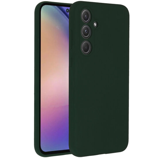 Accezz - Liquid Silicone Backcover voor Samsung Galaxy A55 - Forest Green