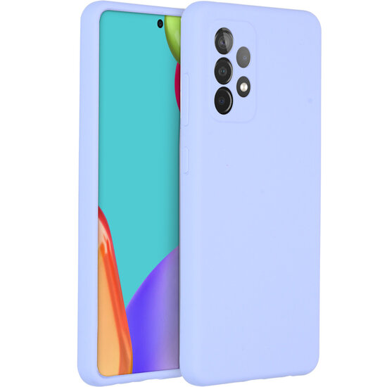 Accezz - Liquid Silicone Backcover voor Samsung Galaxy A52(s) (5G/4G) - Purple