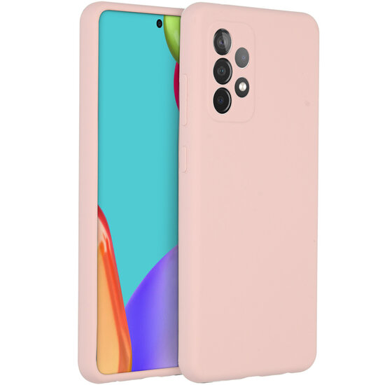 Accezz - Liquid Silicone Backcover voor Samsung Galaxy A52(s) (5G/4G) - Pink
