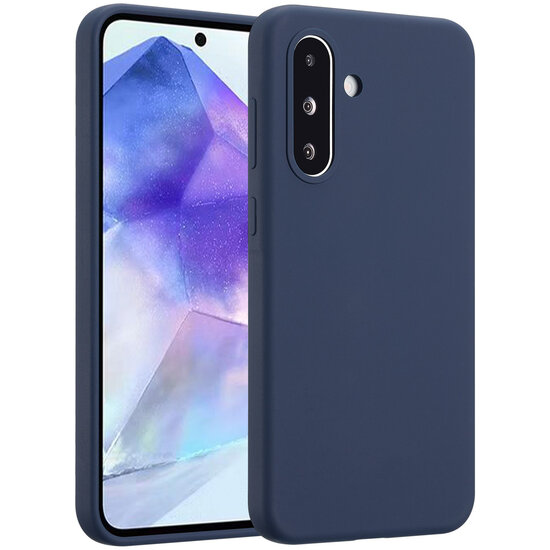 Accezz - Liquid Silicone Backcover voor Samsung Galaxy A36 / A56 - Dark Blue
