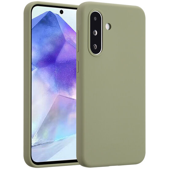 Accezz - Liquid Silicone Backcover voor Samsung Galaxy A36 / A56 - Cooper Green