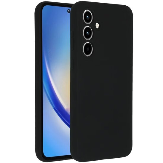 Accezz - Liquid Silicone Backcover voor Samsung Galaxy A35 - Black