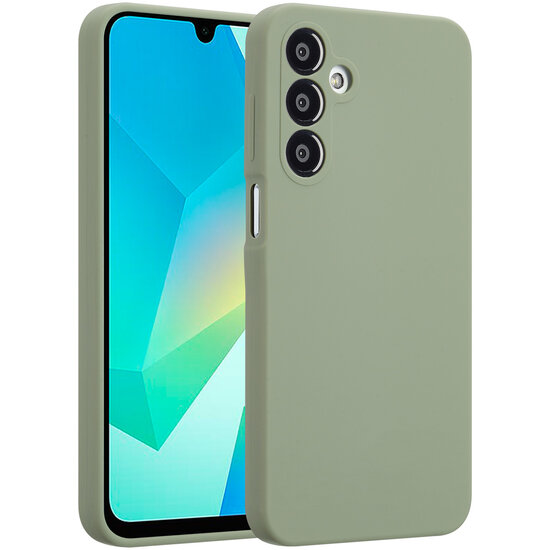 Accezz - Liquid Silicone Backcover voor Samsung Galaxy A16 - Cooper Green