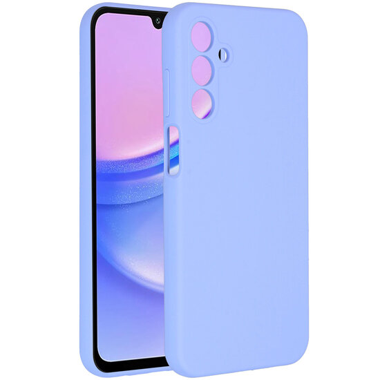 Accezz - Liquid Silicone Backcover voor Samsung Galaxy A15 (5G/4G) - Purple