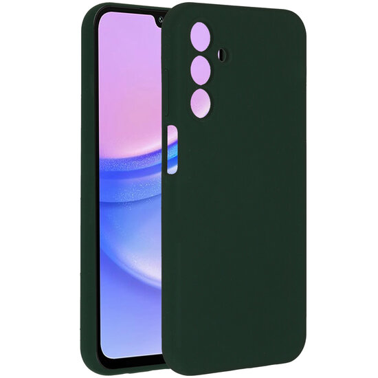 Accezz - Liquid Silicone Backcover voor Samsung Galaxy A15 (5G/4G) - Forest Green