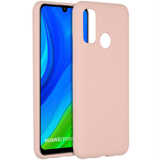 Accezz - Liquid Silicone Backcover voor Huawei P Smart (2020) - Pink