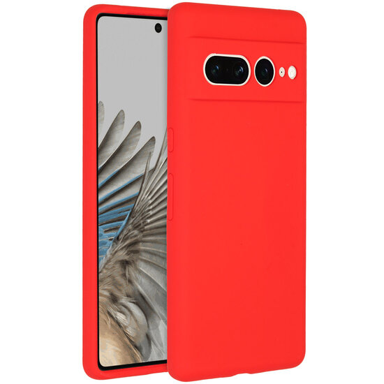 Accezz - Liquid Silicone Backcover voor Google Pixel 7 Pro - Red