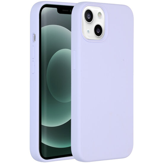 Accezz - Liquid Silicone Backcover voor Apple iPhone 13 Mini - Purple