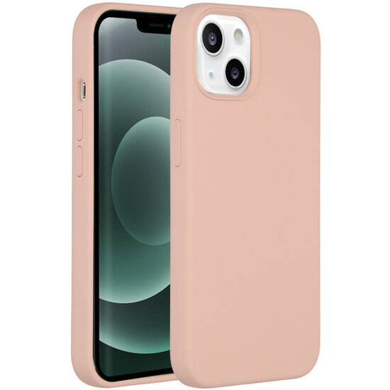 Accezz - Liquid Silicone Backcover voor Apple iPhone 13 Mini - Pink