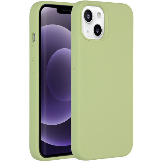 Accezz - Liquid Silicone Backcover voor Apple iPhone 13 - Green