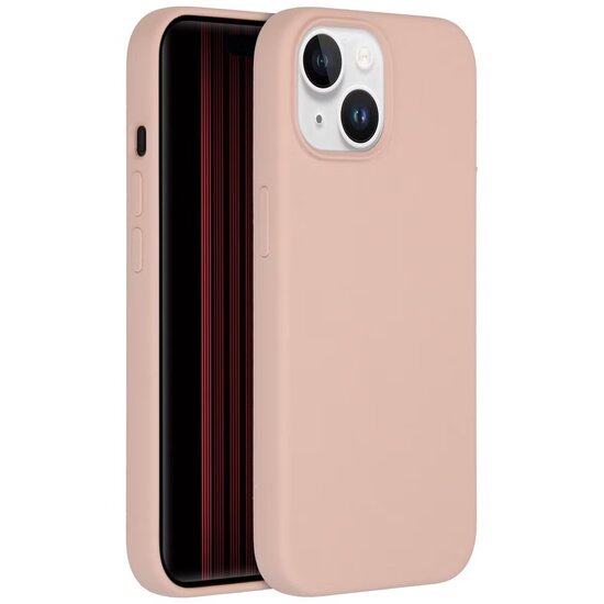 Accezz - Liquid Silicone Backcover voor Apple iPhone 15 - Pink