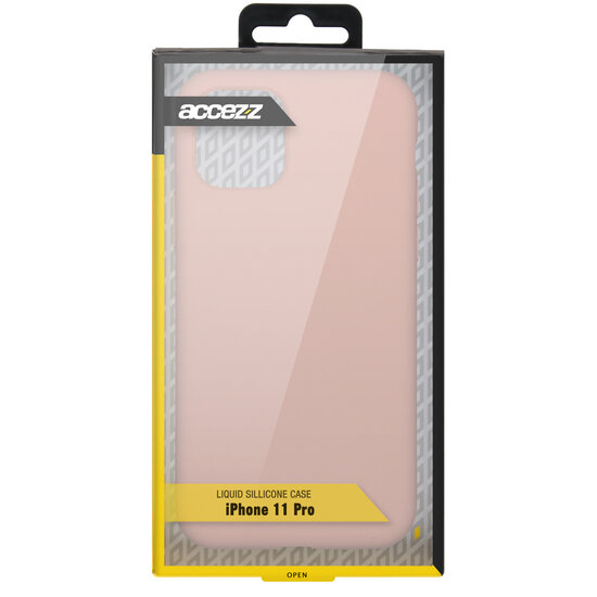 Accezz - Liquid Silicone Backcover voor Apple iPhone 11 Pro - Pink