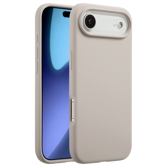 Accezz - Liquid Silicone Backcover met MagSafe voor Apple iPhone Air - Stone