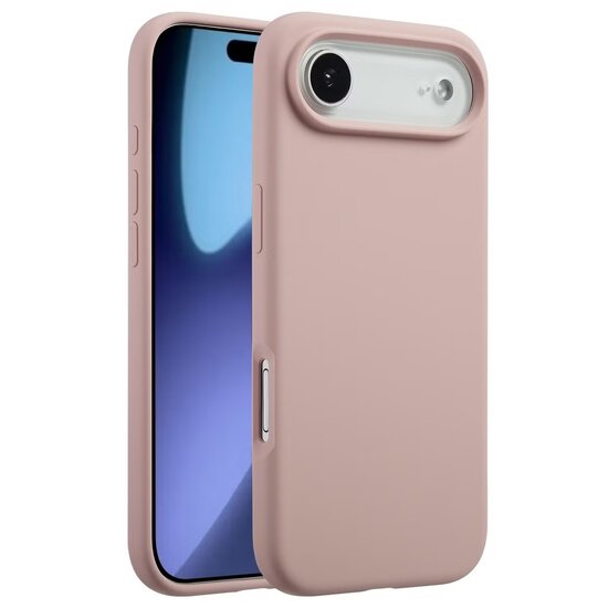 Accezz - Liquid Silicone Backcover met MagSafe voor Apple iPhone Air - Pink