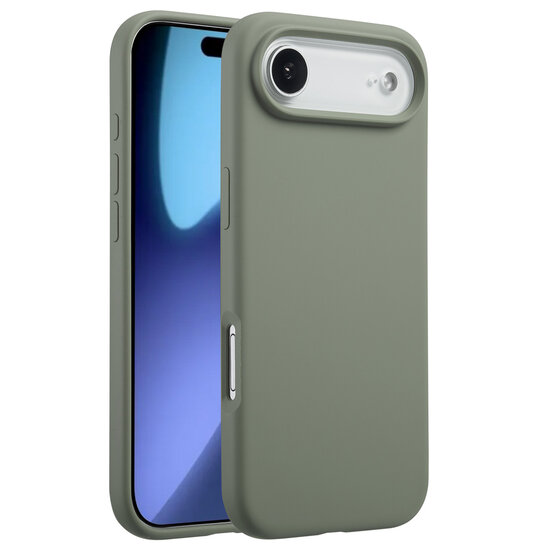 Accezz - Liquid Silicone Backcover met MagSafe voor Apple iPhone Air - Cooper Green